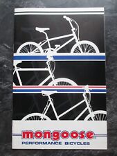 MONGOOSE BMX CATALOG OLD SCHOOL BMX 1985 BROCHURE ORIGINAL 80s VINTAGE BMX MTB