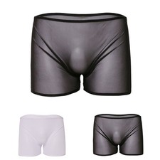 Sexy Mens Boxer Shorts Mesh