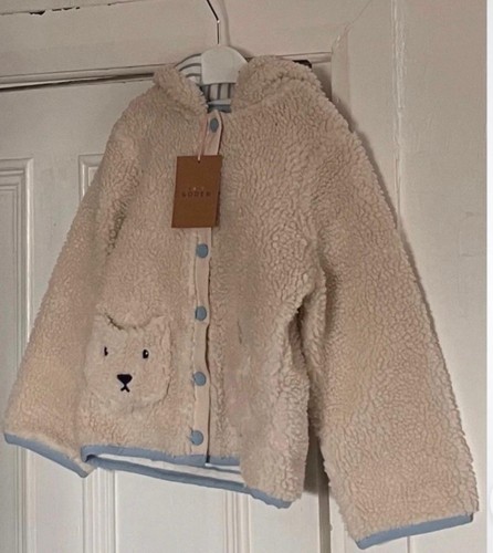 Mini boden cream borg fleece - cream,