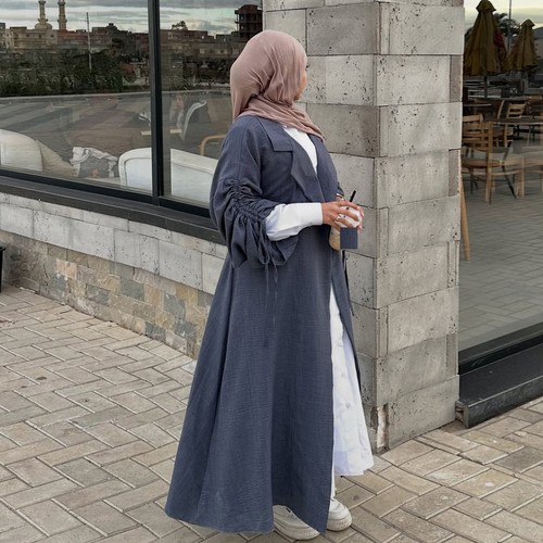 Women abaya muslim open - muslim, front