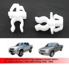 10 X Hood Prod Rod Clips For