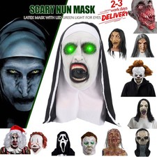 Halloween Mask with Long Hair