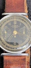 Rare Vintage Rodania Arbor Sport Military 3 Pusher Chronograph