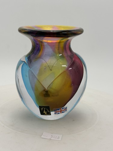 Signed langham glass - glass, multi