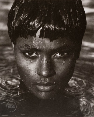 Vtg herb ritts print - vtg, model