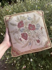 Embroidered Pillow - Poppy
