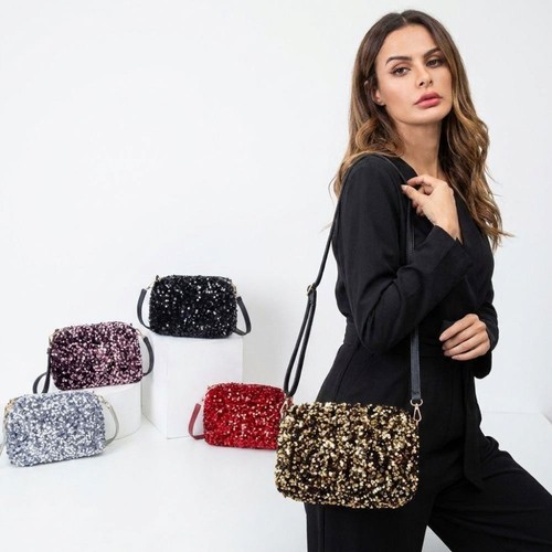Sequins crossbody shoulder bag - sequins,