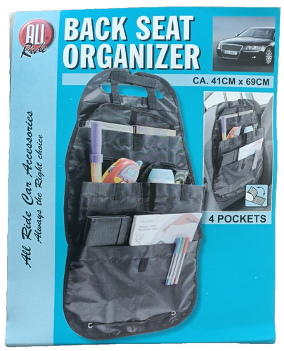 Car back seat organizer - back,