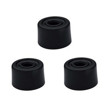 3 x Large Black Rubber Door