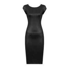 Ladies Women PVC PU Wet Look