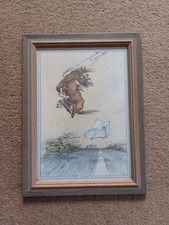 Thelwell Framed Picture.  'A Quiet Hack'