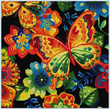 Printed cross stitch kit ct - printed,