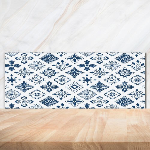 Kitchen glass splashback - glass,