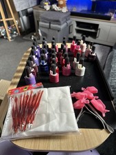 32 × UV/LED Gel Nail Polish Bundle + Nail Tools & Wipes – Sapphire, Clavuz & CCO