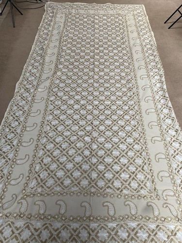 Vintage damask table - damask,