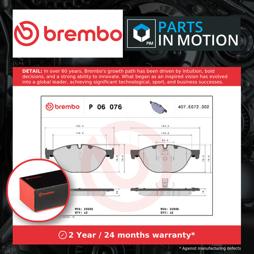 Brake pads set fits - pads, 730d