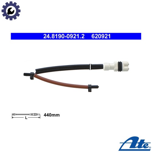 Warning contact brake pad wear - brake,