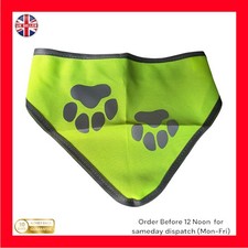Fluorescent All Season Dog Bandana Reflective High Visibility Pet Accessory larg
