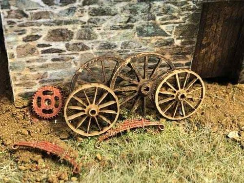 Cart wheel leaf - leaf, springs