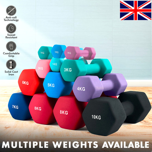 Neoprene dumbbells set weights - neoprene,