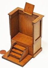 Dolls house wooden church - house,