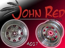 16X8 JOHN RED STEEL CHROME