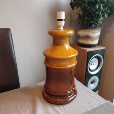 Vintage Mid Century Kabaka Ware Table Lamp Pottery Ceramic German