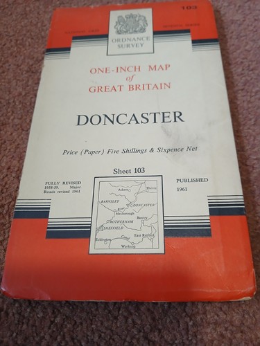 Doncaster inch map great - map, of