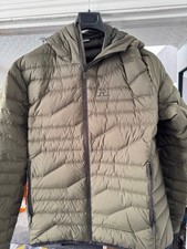 J Lindeberg Cliff Light Down Hooded Coat, XL, Forest Green - NEW 