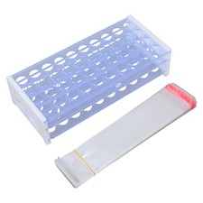 Detachable 3 Layer Blue Plastic Test Tube Holder Stand Rack for Laboratory Use
