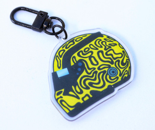 Racing helmet keychain - racing,