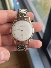 Bentima Star 9ct Gold Watch 34mm With 1/5 9ct Strap Working