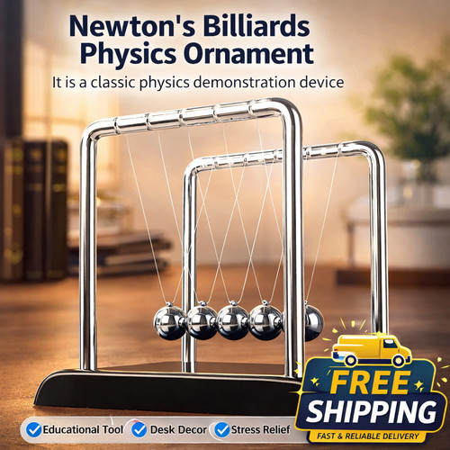 Newton cradle steel balance - steel,
