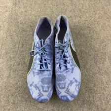 Puma Evospeed Star Shoes Size UK 12 Blue Green Sprint Track Spikes US 13 EU 47