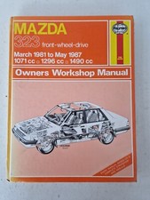 Mazda 323 FWD Haynes Manual 1981 to May 1987 Hatchback Saloon Estate Inc GT