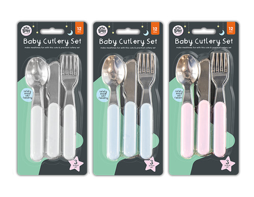 3pc baby toddler cutlery set - 3pc,