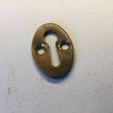 Antique Brass Escutcheon Key Hole Small Cabinet Salvaged Reclaimed