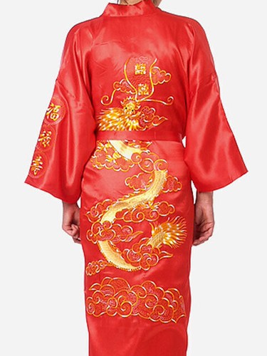 Men chinese dragon robe bath - men,