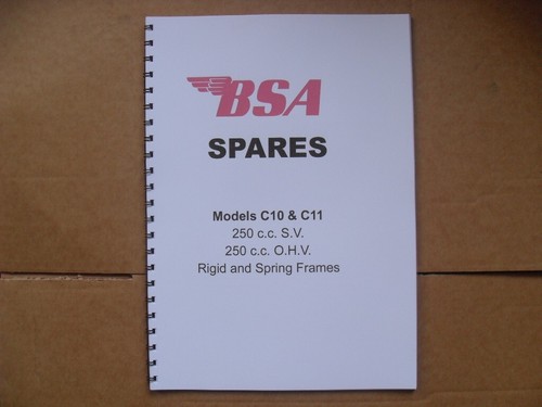 Bsa parts book for c10 - , c11