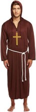 Monk Mens Fancy Dress Medieval