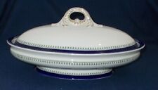 SUPERB EARLY ROYAL WORCESTER COBALT BLUE & WHITE TUREEN IN VERY GOOD CONDITION