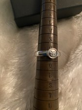 Sterling Silver Button Ring