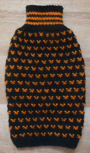 Hand knitted dog jumper for - dog,