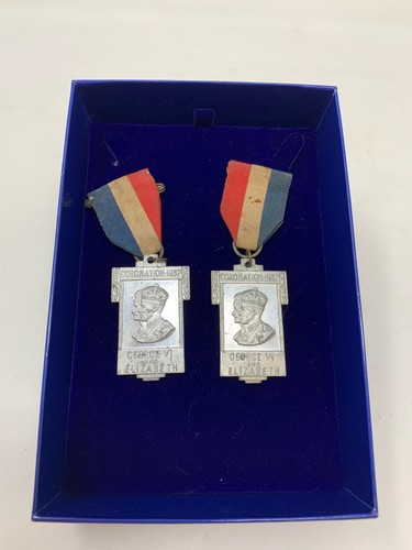 Coronation 1937 medal pair - coronation,