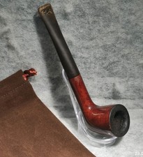 Dr. PLUMB CITY Briarwood Smoking Tobacco Pipe Vtg + Stand + Case