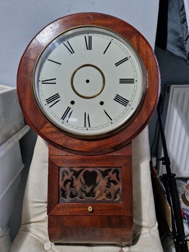 Antique ansonia drop dial - antique,