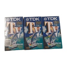 TDK 180 VHS 3 Hour Video Tapes