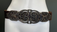 Leather Belt Brown Brass Clasp