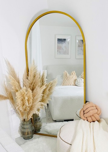 Large gold framed arched - gold,