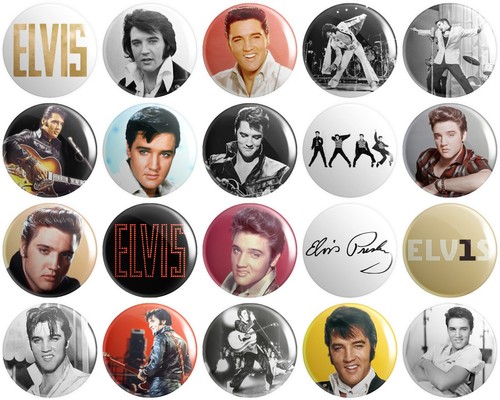 Elvis presley button pin - elvis,